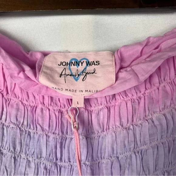 Johnny Was Pink Tie Dye Charlotte Midi Skirt L - Picture 5 of 7
